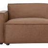 Module d'angle gauche pour canapé en cuir marron SPLIT