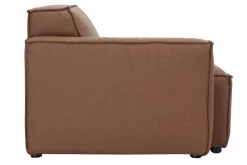 Module d'angle gauche pour canapé en cuir marron SPLIT