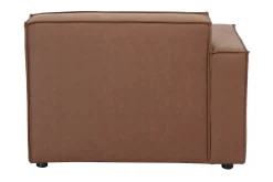 Module d'angle gauche pour canapé en cuir marron SPLIT