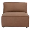Module droit pour canapé en cuir marron SPLIT
