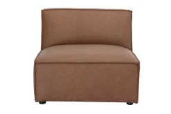Module droit pour canapé en cuir marron SPLIT