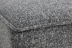 Module droit pour canapé en tissu chiné gris foncé KERRY