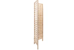 Paravent en bois clair motif ajouré 3 vantaux L133 cm AKKIKO