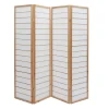 Paravent japonais en bois et papier de riz L177 cm GIBON