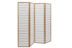 Paravent japonais en bois et papier de riz L177 cm GIBON