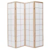 Paravent japonais en bois et papier de riz L176 cm IKUYO