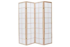 Paravent japonais en bois et papier de riz L176 cm IKUYO