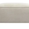 Pouf repose pieds en tissu chenille beige SPLIT