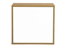 Rangement mural finition blanche et bois clair chêne L55 cm FLEXO