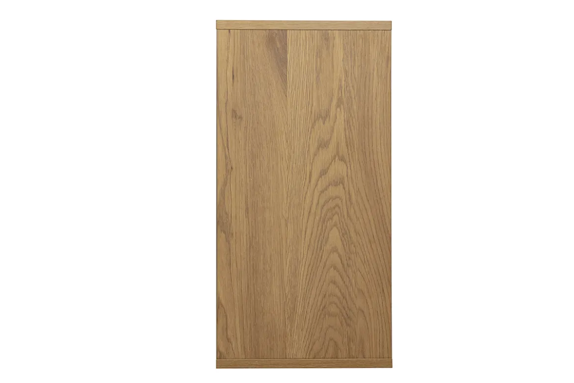 Rangement mural finition blanche et bois clair chêne L30 cm FLEXO