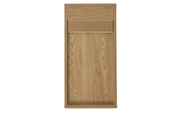 Rangement mural finition blanche et bois clair chêne L30 cm FLEXO