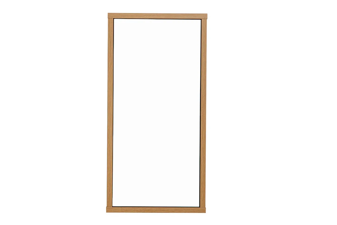 Rangement mural finition blanche et bois clair chêne L30 cm FLEXO