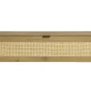 Rangement mural finition bois clair et cannage rotin 1 porte L135 cm MANILLE