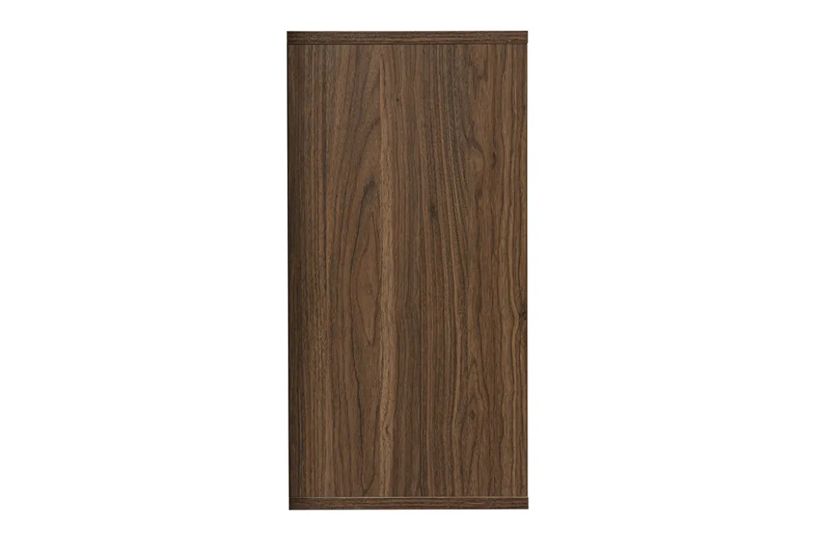 Rangement mural finition bois foncé noyer L30 cm FLEXO