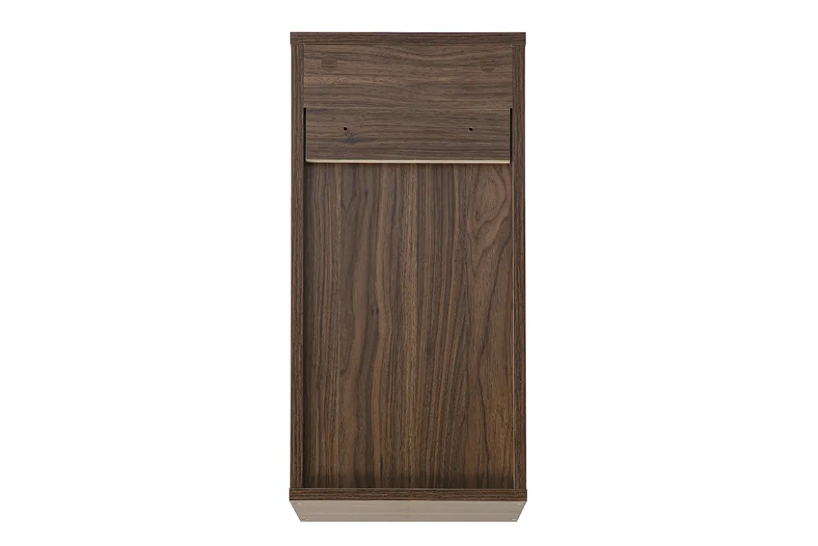 Rangement mural finition bois foncé noyer L30 cm FLEXO