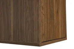 Rangement mural finition bois foncé noyer L30 cm FLEXO