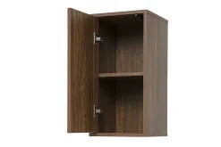 Rangement mural finition bois foncé noyer L30 cm FLEXO