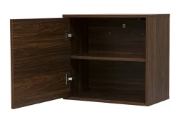 Rangement mural finition bois foncé noyer L55 cm FLEXO
