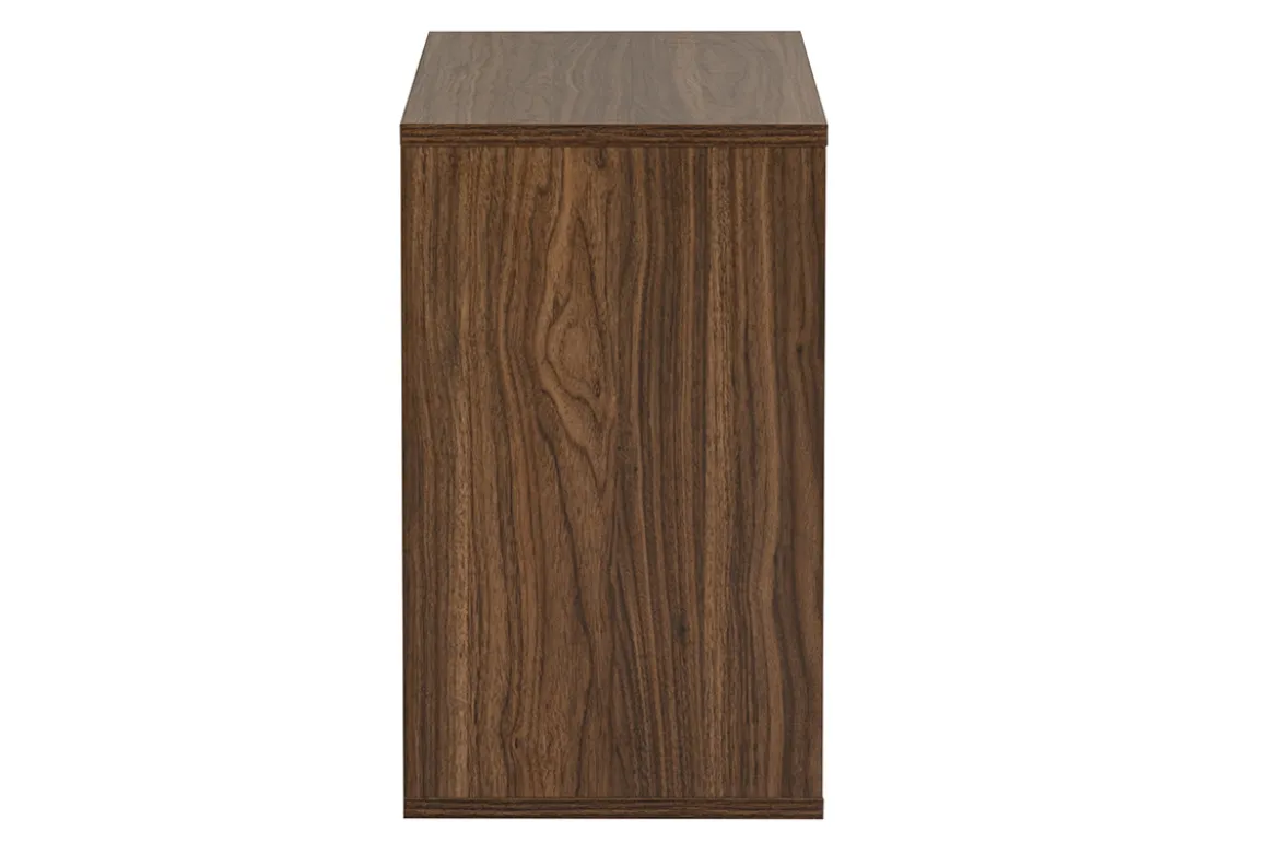 Rangement mural finition bois foncé noyer L55 cm FLEXO