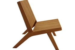 Salon de jardin banc 2 places et table basse en bois massif TIDAK