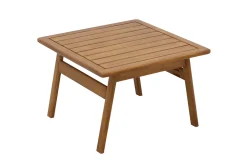 Salon de jardin blanc et bois massif PADANG
