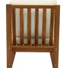 Salon de jardin d'angle 6-8 places en bois massif avec coussins déhoussables beige naturel SALSA
