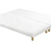 Sommiers tapissiers blancs 80x200 cm (lot de 2) JAMI