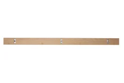 Support mural cadres photos - étagère linéaire en bois clair chêne L120 cm LINEA