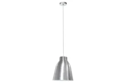 Suspension design en métal acier gris chromé D40 cm COROLA L