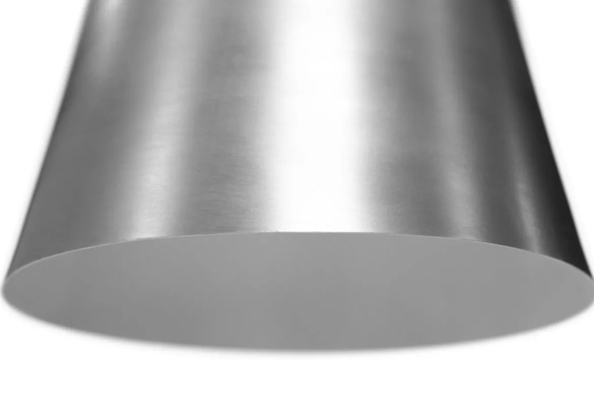 Suspension design en métal acier gris chromé D40 cm COROLA L