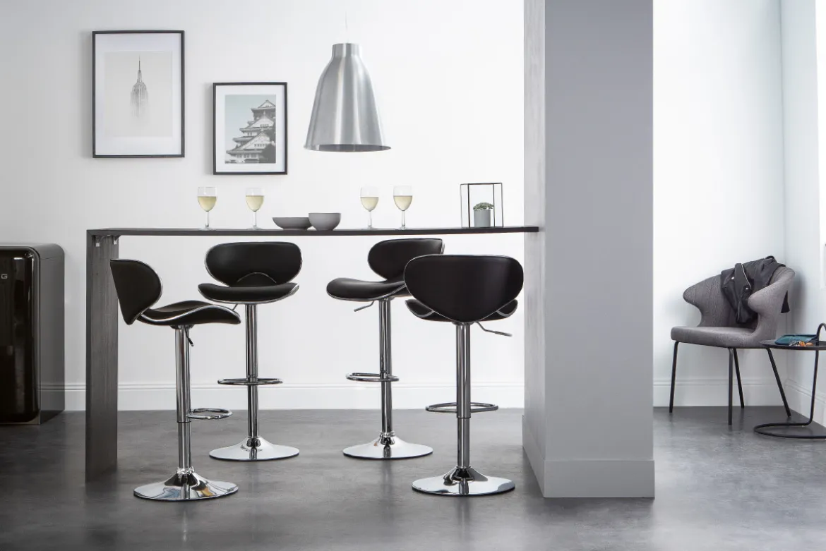 Suspension design en métal acier gris chromé D40 cm COROLA L