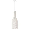 Suspension design en rotin blanc D19 cm PHILAE