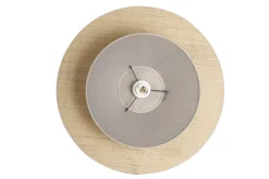 Suspension en lin beige et rabane naturelle L55 cm AZAMI