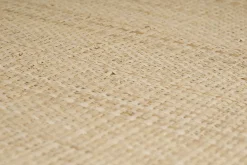 Suspension en lin beige et rabane naturelle L55 cm AZAMI
