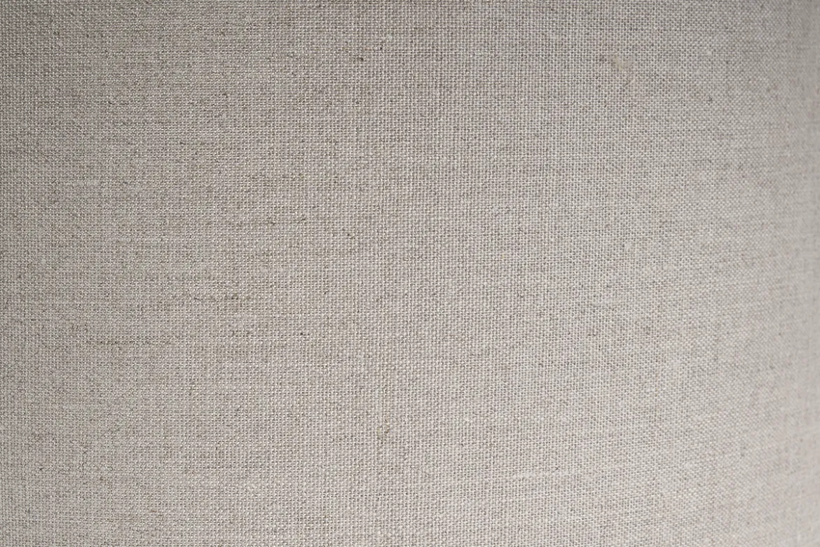 Suspension en lin beige et rabane naturelle L55 cm AZAMI