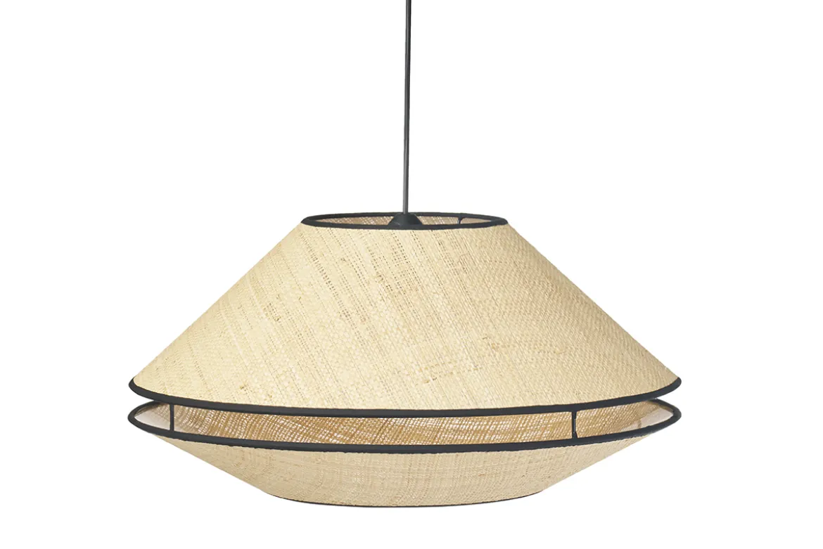 Suspension en rabane naturelle D50 cm KOYA