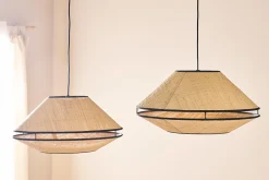 Suspension en rabane naturelle D50 cm KOYA