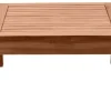 Table basse de jardin carré en bois massif L60 cm SALVADOR