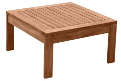 Table basse de jardin carré en bois massif L60 cm SALVADOR