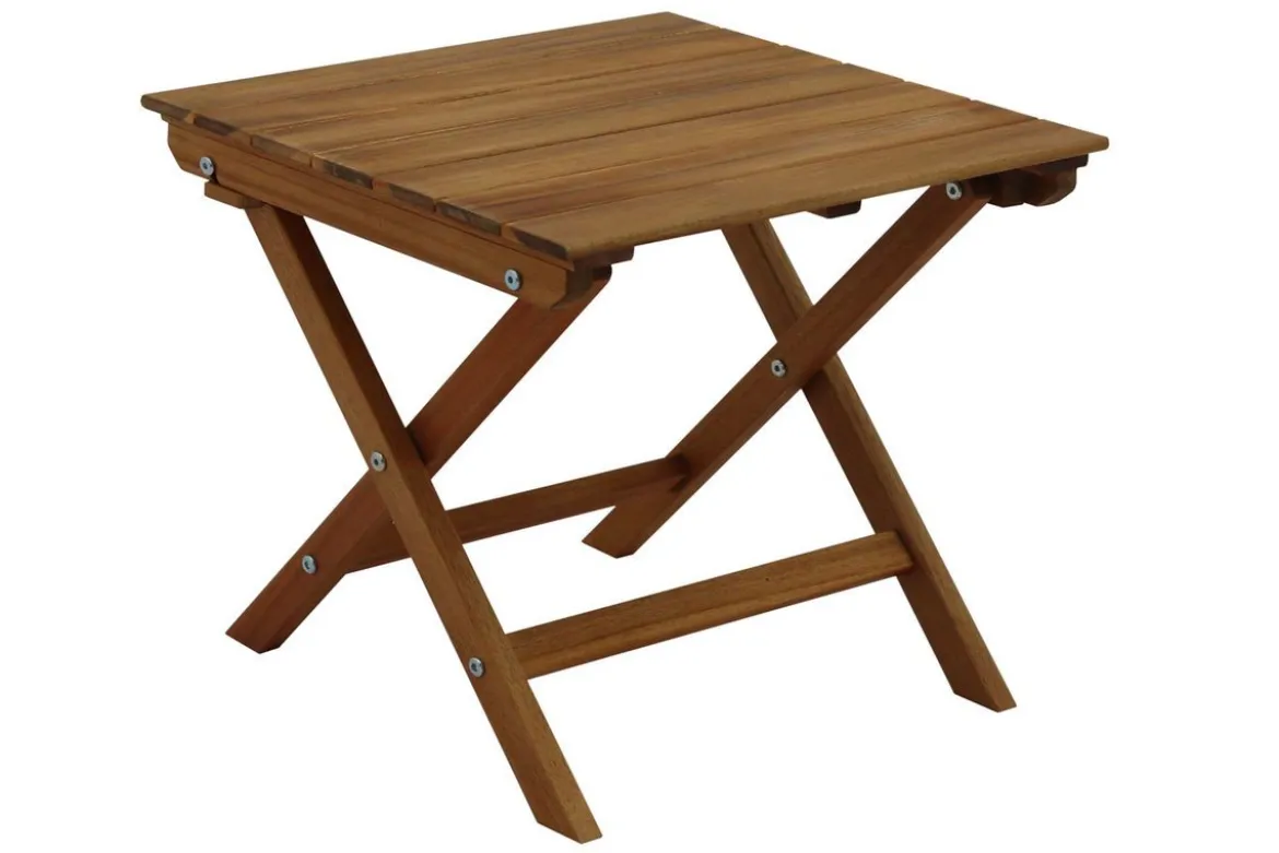 Table basse de jardin pliante en bois massif L40 cm ITZA