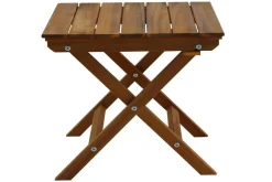 Table basse de jardin pliante en bois massif L40 cm ITZA