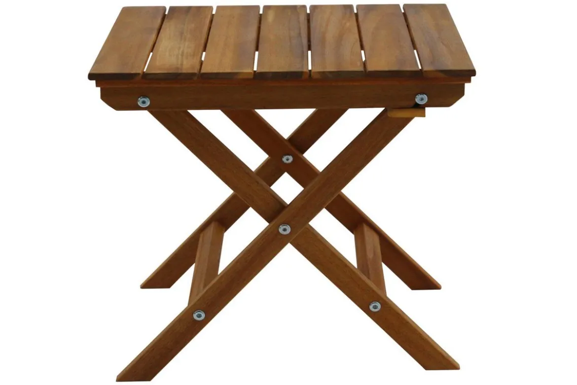 Table basse de jardin pliante en bois massif L40 cm ITZA