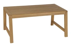 Table basse de jardin rectangulaire en bois teck massif L100 cm SUNDA