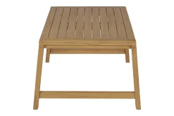 Table basse de jardin rectangulaire en bois teck massif L100 cm SUNDA