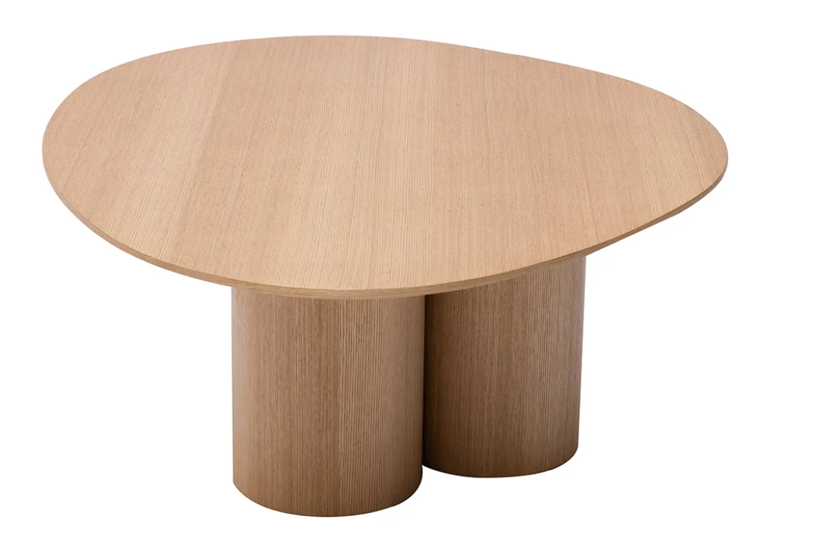 Table basse design bois clair L100 cm HOLLEN