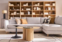 Table basse design bois clair L78 cm HOLLEN
