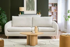 Table basse design bois clair L78 cm HOLLEN