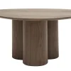 Table basse design bois foncé noyer L78 cm HOLLEN