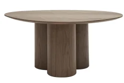 Table basse design bois foncé noyer L78 cm HOLLEN