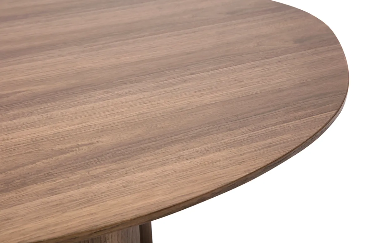 Table basse design bois foncé noyer L100 cm HOLLEN